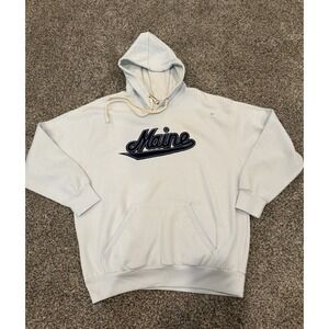 MV Sport Vintage Fleece Maine Hoodie Pullover Mens Size XL Blue